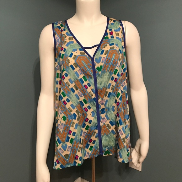 Multi colored tribal tank - Picture 1 of 8